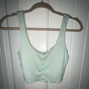 Mint green tank top